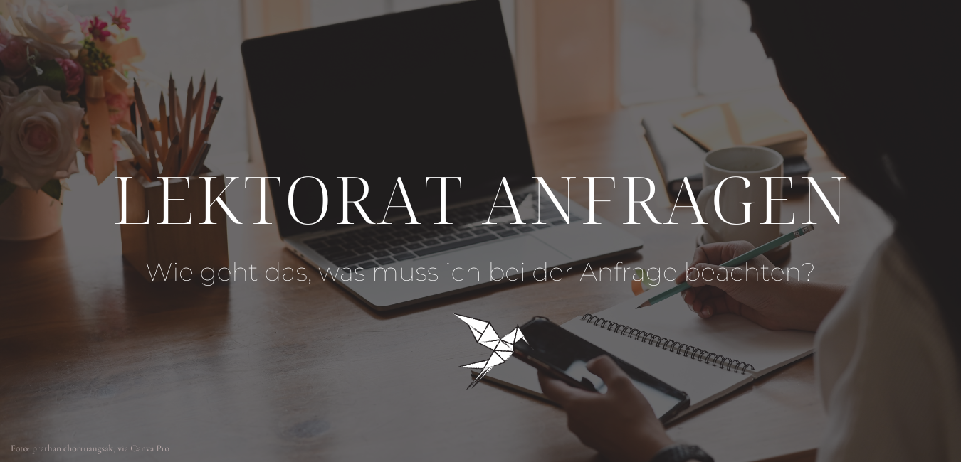 How to: Ein Lektorat für mein Buch anfragen